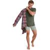 imageJockey TShirts for Men  Crew Neck Undershirts Cotton Mens TShirts  3 PackBrunswick GreenRocky BeachMalibu Red