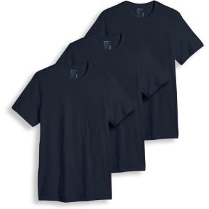 imageJockey TShirts for Men  Crew Neck Undershirts Cotton Mens TShirts  3 PackJust Past Midnight