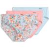 imageJockey Womens Underwear Supersoft Hipster  3 PackFormal Light Blue FloralSunrise PeachEcho Blue