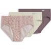 imageJockey Womens Underwear Supersoft Hipster  3 PackPurple Haze Floral WishSandy ShimmerTwilight Sands