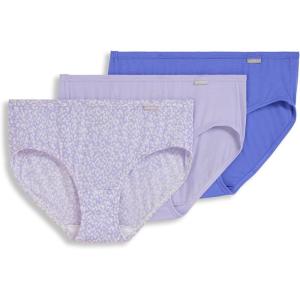 imageJockey Womens Underwear Supersoft Hipster  3 PackSerene Leopard PrintViolet VeilFuture Dusk