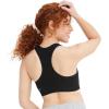 imageJockey Womens Bra Seamfree Mid Impact Sports BraBlack Night
