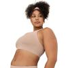 imageJockey Womens Bra Seamfree Mid Impact Sports BraLight Beige