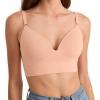 imageJockey Womens Bra Seamfree Smooth TShirt BralettePeach Smoothie