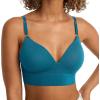 imageJockey Womens Bra Seamfree Smooth TShirt BraletteReally Teal