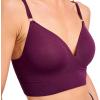 imageJockey Womens Bra Seamfree Smooth TShirt BraletteVintage Plum