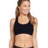imageJockey Womens Bra Seamfree Mid Impact Sports BraBlack