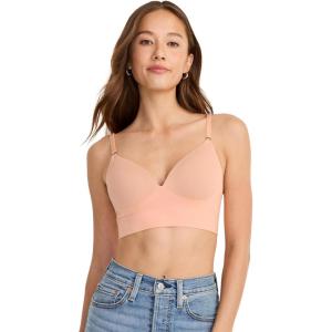 imageJockey Womens Bra Seamfree Smooth TShirt BralettePeach Smoothie