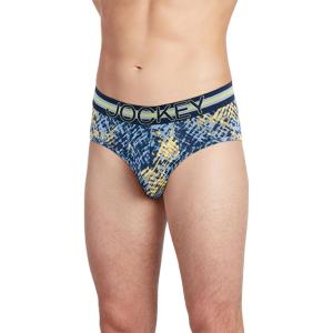 imageJockey Sport Mens Underwear Stability Pouch Microfiber BriefGlitch Hatch Blue