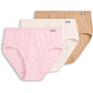 imageJockey Womens Underwear Plus Size Elance Hipster  3 PackIvoryLightPink Shadow
