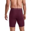 imageJockey Mens Underwear Chafe Proof Pouch Ultra Soft Modal 85quot Long Leg Boxer Brief  3 PackBoulderNocturne BlueBlack Currant
