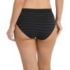 imageJockey Womens Underwear Seamfree HiCutBlack Stripe