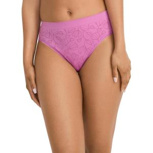 imageJockey Womens Underwear Seamfree HiCutLavender Scent Jacquard