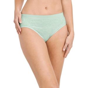 imageJockey Womens Underwear Seamfree HiCutMorning Dew Jacquard