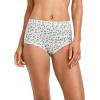 imageJockey Womens Underwear Elance Breathe Brief  3 PackTeal Flower Mix