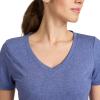 imageJockey Womens Activewear EVERACTIVE VNeck TeeContinuous Blue Palm