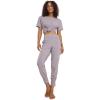 imageJockey Womens Loungewear Cotton Modal Foldover JoggerLilac Heather