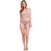 imageJockey Womens Underwear Organic Cotton Stretch Logo Bikini  3 PackPurple Haze Dot