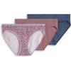 imageJockey Womens Underwear Organic Cotton Stretch Logo Bikini  3 PackPurple Haze Dot