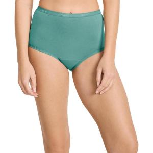 imageJockey Underwear Women Briefs  Worry Free Cotton Stretch Moderate Absorbency Period Underwear for WomenAquamarine