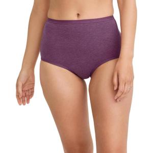 imageJockey Underwear Women Briefs  Worry Free Cotton Stretch Moderate Absorbency Period Underwear for WomenBerry Heather