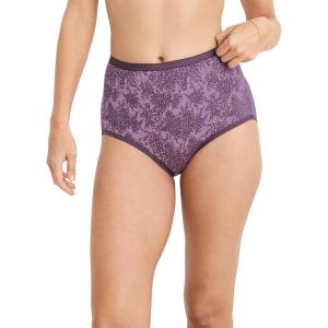 imageJockey Underwear Women Briefs  Worry Free Cotton Stretch Moderate Absorbency Period Underwear for WomenCara Floral