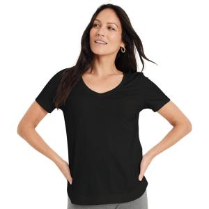 imageJockey Womens Activewear EVERACTIVE VNeck TeeBlack