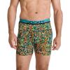 imageJockey Mens Underwear True Style 6quot Boxer Brief  3 PackBright TropicsBlackShoreline Stripe