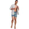 imageJockey Mens Underwear True Style 6quot Boxer Brief  3 PackFanning FloraTrue BlueFrolic Stripe