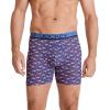 imageJockey Mens Underwear True Style 6quot Boxer Brief  3 PackFlamingo GeoTrue NavyDetail Stripe