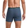imageJockey Mens Underwear True Style 6quot Boxer Brief  3 PackFuture Dusk Cherished StripeFaded GrapeDeconstructed Geo