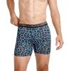 imageJockey Mens Underwear True Style 6quot Boxer Brief  3 PackLeafy Stripe