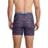 imageJockey Mens Underwear True Style 6quot Boxer Brief  3 PackSomething FishyMalibu RedOcean Coral