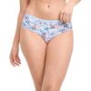 imageJockey Womens Underwear Organic Cotton Stretch Logo Hipster  3 PackGrey HeatherInk WellDitsy Blue Floral