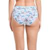 imageJockey Womens Underwear Organic Cotton Stretch Logo Hipster  3 PackGrey HeatherInk WellDitsy Blue Floral