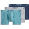 imageJockey Mens Underwear Organic Cotton Stretch 4quot Trunk  3 PackNocturne Cove
