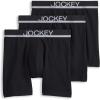 imageJockey Mens Underwear True Style 6quot Boxer Brief  3 PackBlack