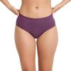 imageJockey Underwear Women Hipster  Worry Free Cotton Stretch Moderate Absorbency Period Underwear for WomenBerry Heather