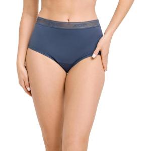 imageJockey Womens Underwear Worry Free Microfiber Moderate Absorbency BriefNocturne Blue