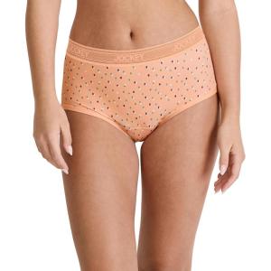 imageJockey Womens Underwear Worry Free Microfiber Moderate Absorbency BriefPeach Starlight