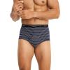 imageJockey Mens Underwear Briefs  Classic Full Rise Design Pack of 3  Authentic Mens Underwear for Comfort and QualityNavy Scholastic StripeShowerDeep Sangria