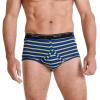 imageJockey Mens Underwear Briefs  Classic Full Rise Design Pack of 3  Authentic Mens Underwear for Comfort and QualityTrue BlueOne Fine Marina StripeSolid Grey