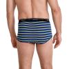 imageJockey Mens Underwear Briefs  Classic Full Rise Design Pack of 3  Authentic Mens Underwear for Comfort and QualityTrue BlueOne Fine Marina StripeSolid Grey