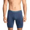imageJockey Mens Underwear Organic Cotton Stretch 95quot Long Leg Boxer Brief  3 PackNocturne Cove