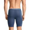 imageJockey Mens Underwear Organic Cotton Stretch 95quot Long Leg Boxer Brief  3 PackNocturne Cove