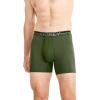 imageJockey Mens Underwear Infinite Cool Microfiber Stretch 6quot Boxer Brief  3 PackMilitary GreenBattleship GreyBlack