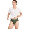imageJockey Mens Underwear Infinite Cool Microfiber Stretch Brief  3 PackMilitary GreenBattleship GreyBlack