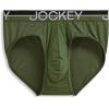imageJockey Mens Underwear Infinite Cool Microfiber Stretch Brief  3 PackMilitary GreenBattleship GreyBlack
