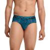imageJockey Mens Underwear Infinite Cool Microfiber Stretch Brief  3 PackNorthern LightUnderwater WaveBlack