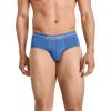 imageJockey Mens Underwear Organic Cotton Stretch Brief  3 PackCeladon ZenTrue BlueMalibu Red